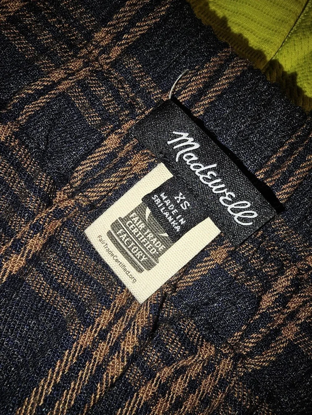 MADEWELL Double Breasted Gold Button Front Skirt with Pockets - XS